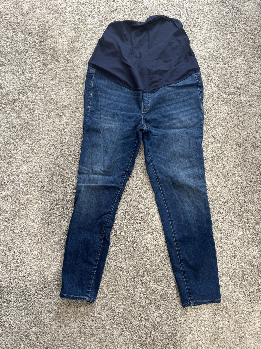 Madewell Dark Blue Denim Maternity Skinny Jean